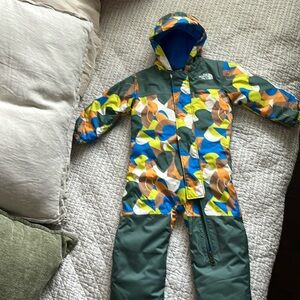The North face snow suit multicolored